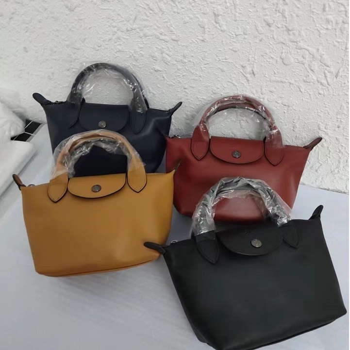 LONGCHAMP ★Bộ Đồ Thời Trang Kiểu Dáng Xinh Xắn Cho Bé★ Túi Đeo Vai jiaozi 1500 mini Bằng Da Bò Chính Hãng L1500