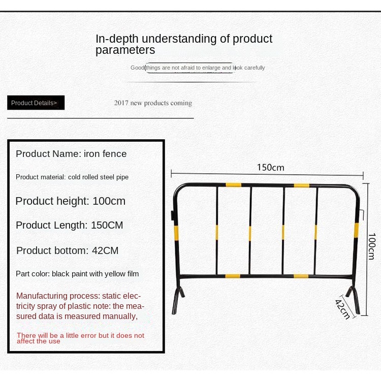 Hàng Rào Sắt Mạ Kẽm Bảo Vệ An Toàn Khi Xây Dựng / Đường Phố