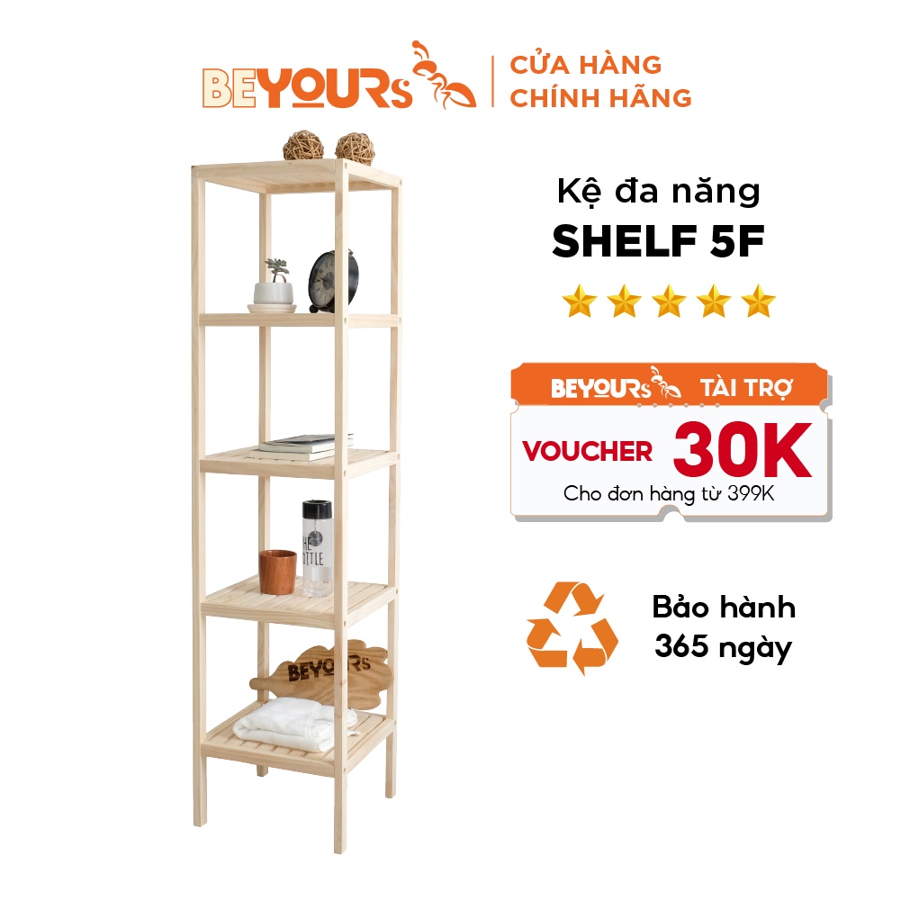 [Mã BMLT100 giảm đến 100K] Kệ Vuông 5 Tầng BEYOURs Shelf 5F Nội Thất Kiểu Hàn Lắp Ráp