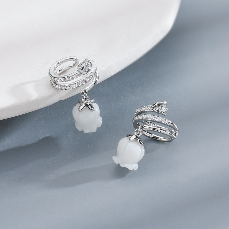 Kẹp tai nhiều lớp, kẹp tai tulip, kẹp tai không dị ứng, bông tai kiểu Hàn Quốc, kẹp tai mặt dây chuyền, bông tai nữ