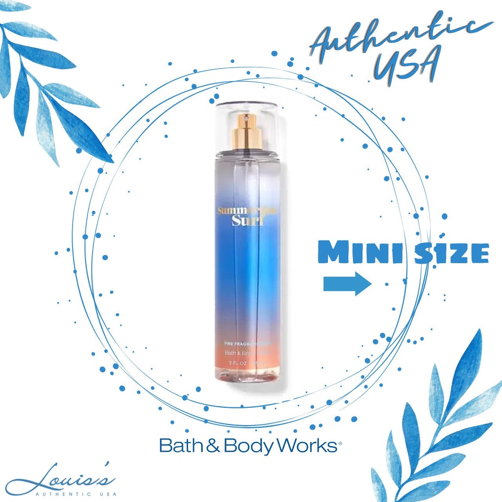 SUMMERTIME SURF (Summer - Mát) - Body mist / Xịt thơm toàn thân Bath & Body Works Mỹ