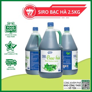 Siro bạc hà gtp 2.5kg - hương vị đậm đà, vị ngọt tự nhiên