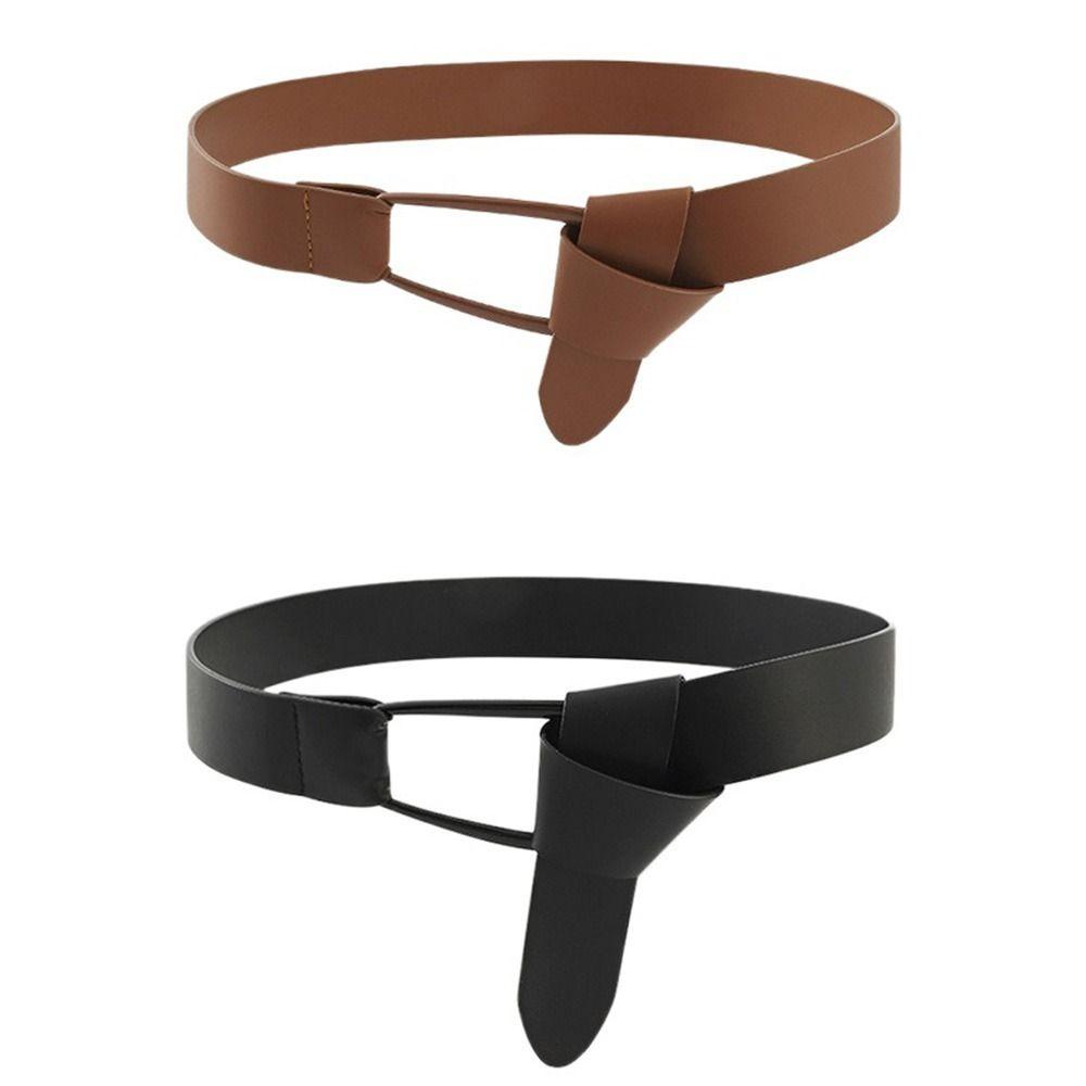 TWINKLE Thắt Lưng Da PU Phong Cách Retro Thời Trang Cho Nữ