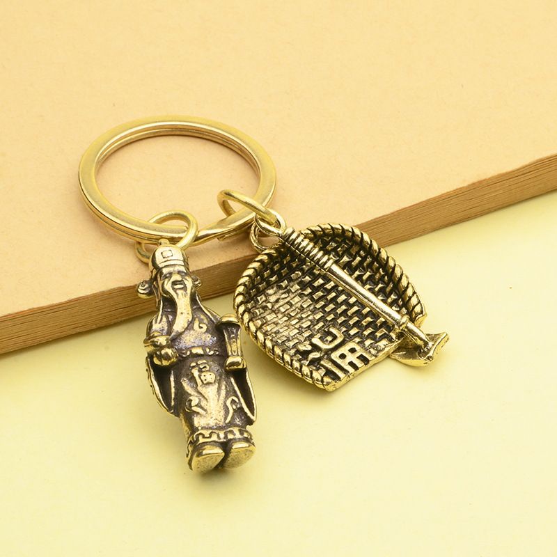 Móc khóa xe máy ô tô tạo hình kirac ý nghĩa tích góp chắp nhặt để thành công,móc chìa khoá không hoen gỉ tặn kèm lấy ráy