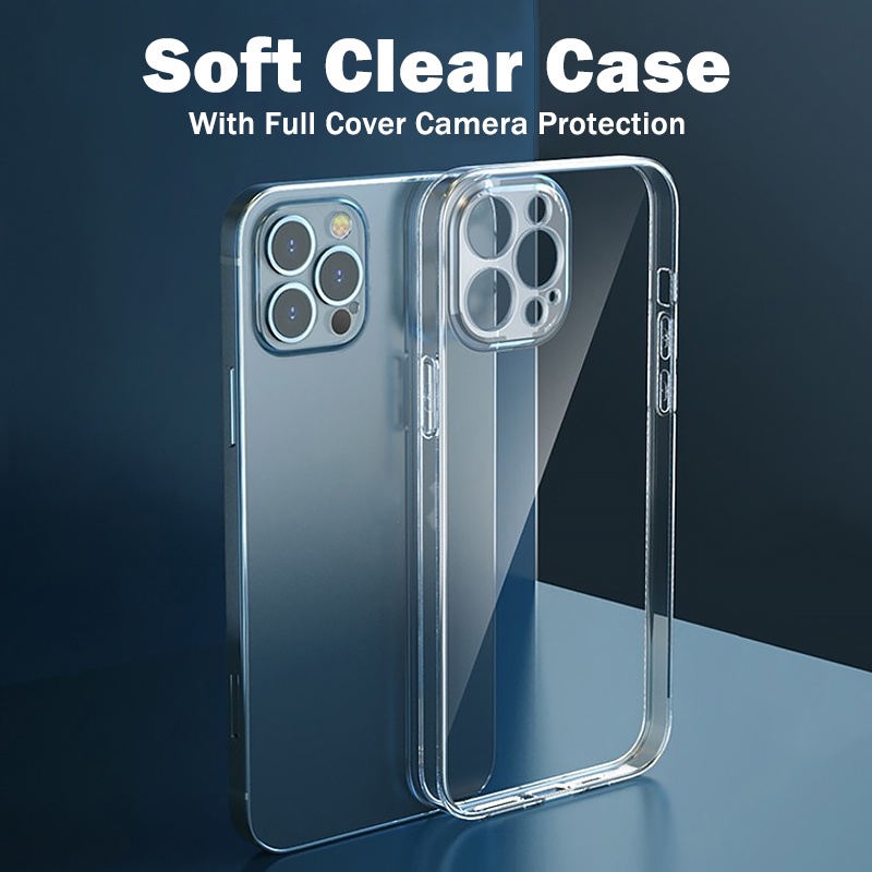 Ốp Điện Thoại Mềm Trong Suốt Chống Sốc Cho iPhone 14 13 12 11 Pro Max XS XR 8 7 Plus + SE 2020