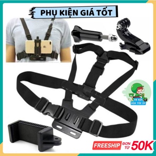 Dây đai đeo ngực điện thoại, camera hành trình, gopro