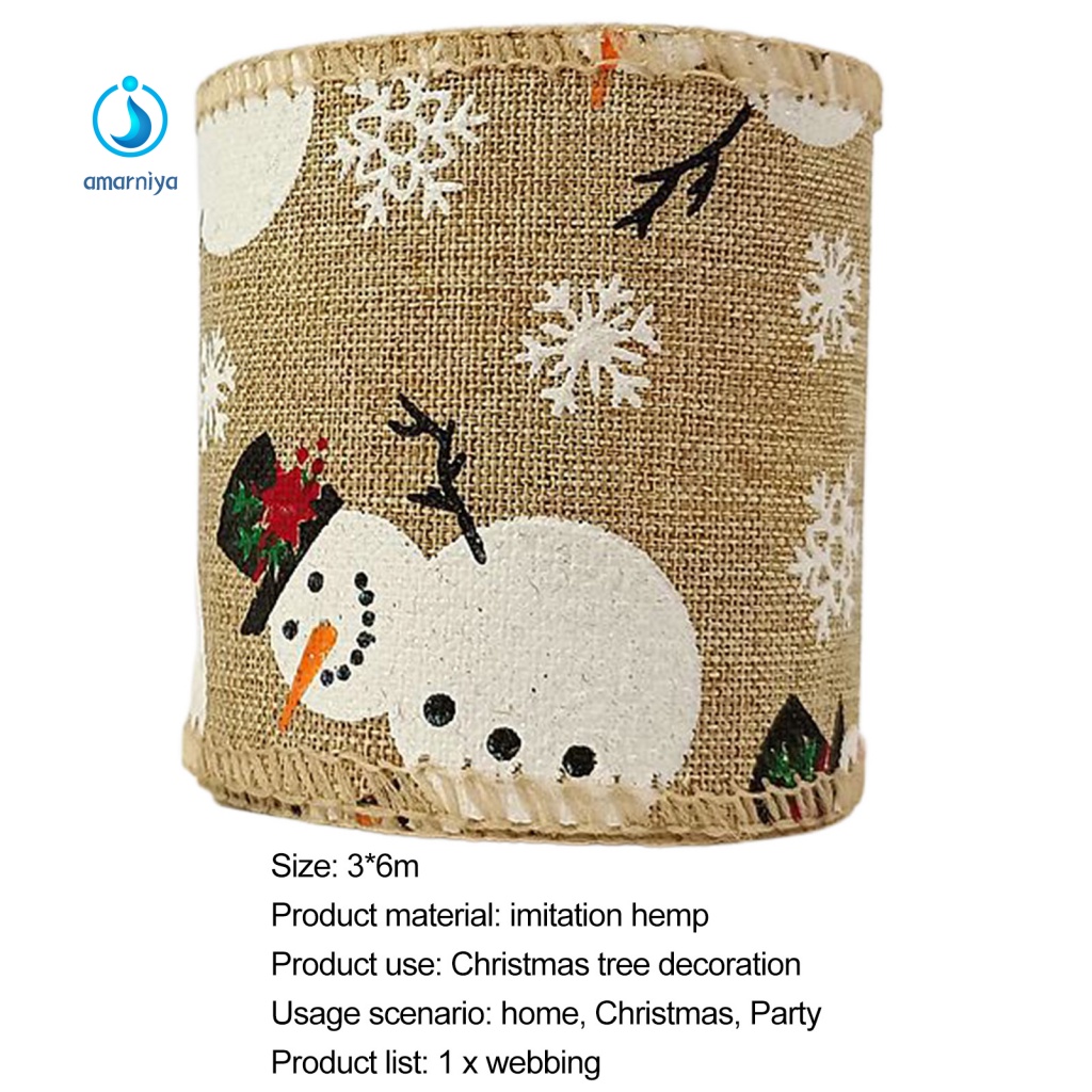 1 Cuộn Ruy Băng Trang Trí Cây Thông Noel