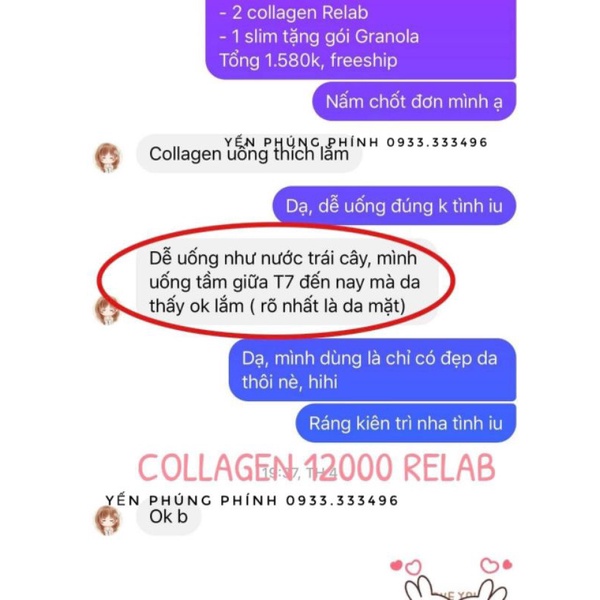 COLLAGEN RELAB 12000MG PEPTIDE NHẬT BẢN