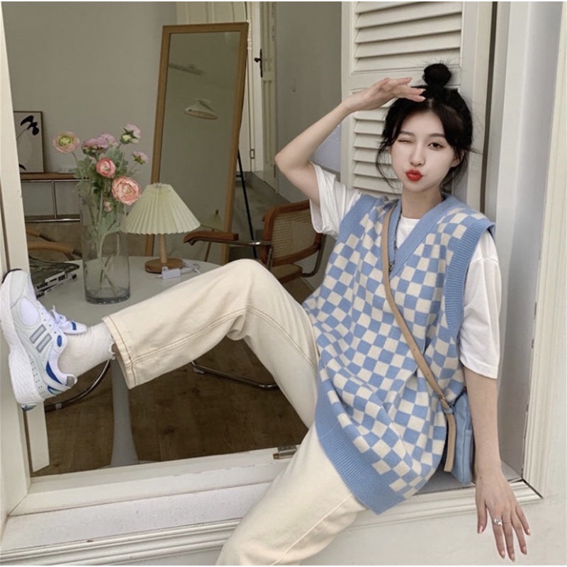 Áo gile len nam nữ sz XL  new 99%🍓