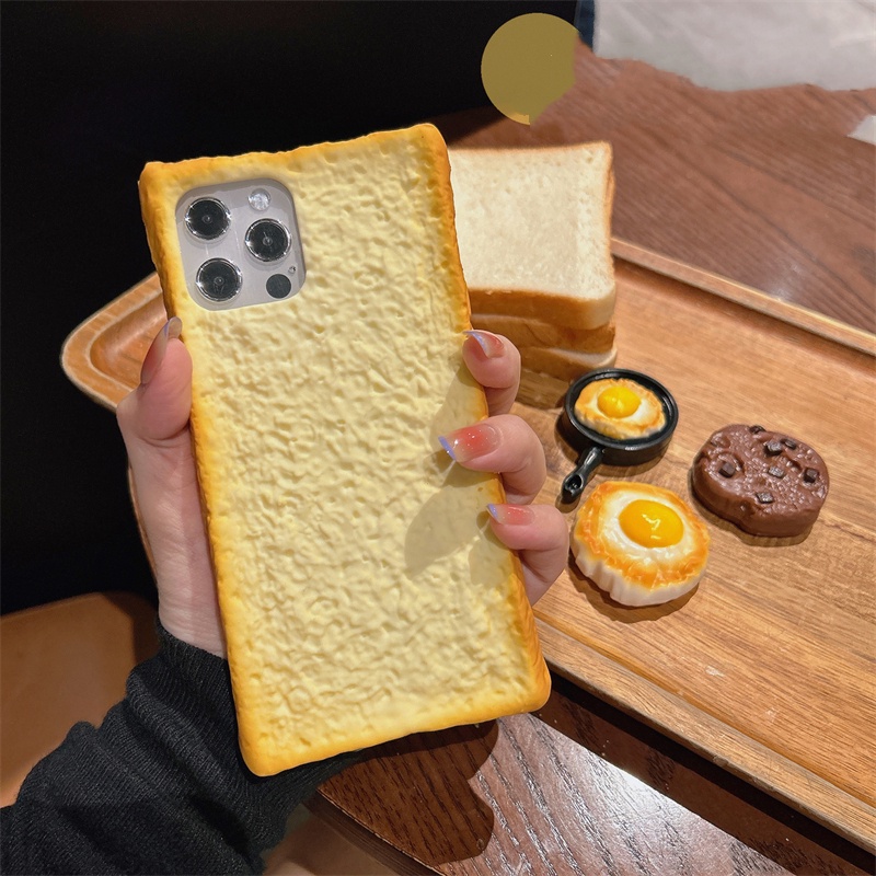 Ốp Điện Thoại Hình Bánh Mì Nướng Cho iphone 15 14 promax 13 promax 11 promax 12promax iphone 6 & 7 & 8plus xs max