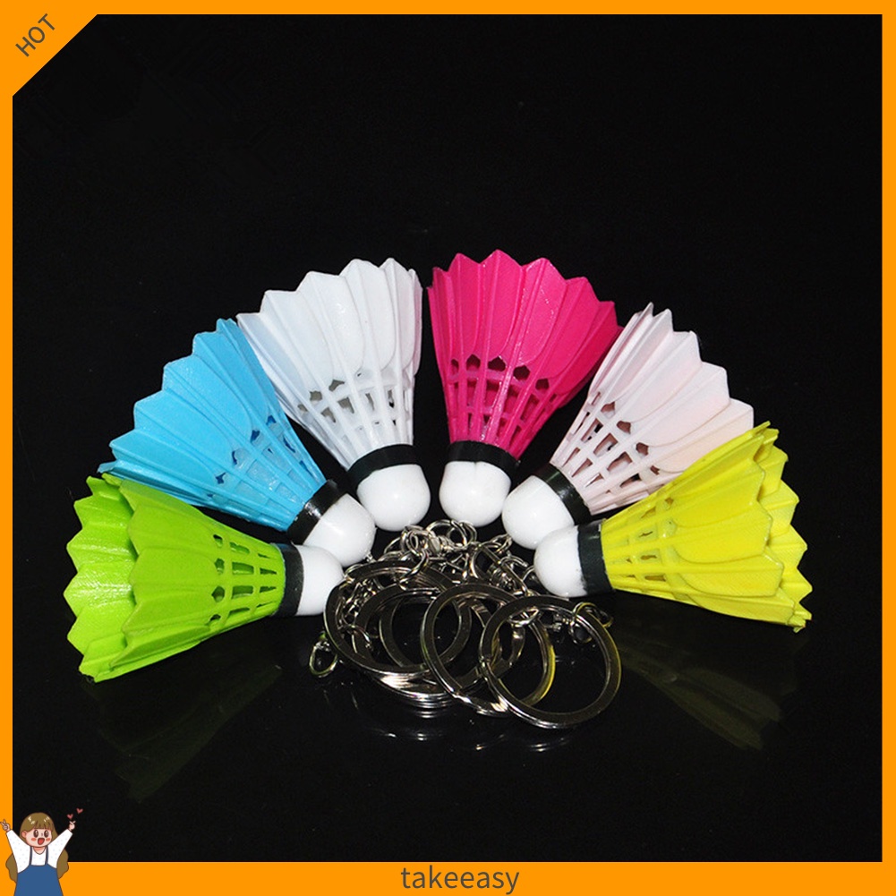 Móc khóa hình quả cầu lông mini xinh xắn dễ thương