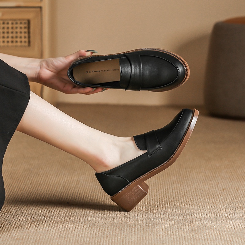 Giày Lười Da Bóng Thời Trang Cho Nữ