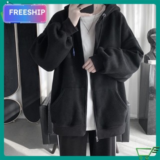 Áo khoác nỉ hoodie nam nữ form rộng, Áo khoác hoodie trơn nam nữ form rộng nỉ dày unisex ulzzang hàn quốc