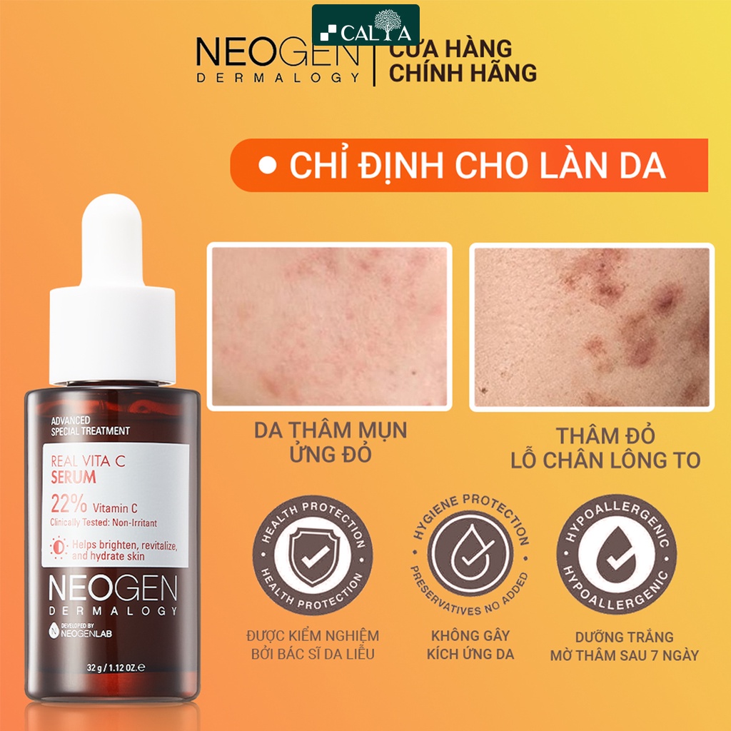 Tinh Chất Serum Neogen Vitamin C Dưỡng Trắng Da, Mờ Thâm - Neogen Dermalogy Real Vita C Serum 32g