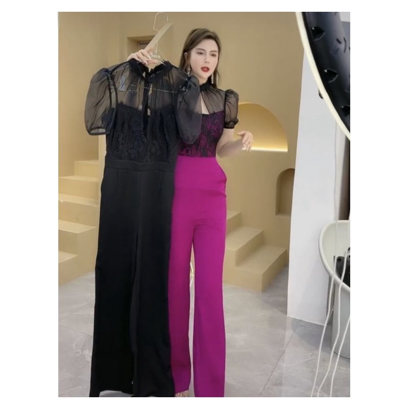 Áo Liền Quần Ren Mỏng Phong Cách Đường Phố Thời Trang Xuân Thu Mới Cho Nữ | BigBuy360 - bigbuy360.vn