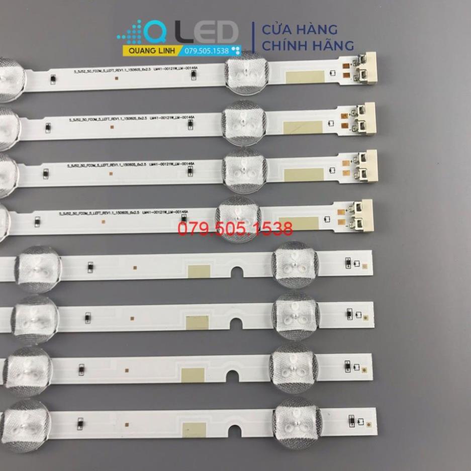 Thanh LED Tivi samsung 49J5200 / 49J5000/ 49M5000A / 49M5300A  - 1 bộ 8 thanh 4A+4B - LED MỚI 100% n