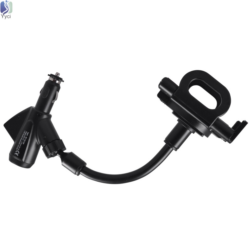 Giá Đỡ Điện Thoại Kiêm Bật Lửa Sạc Điện Thoại Hai Cổng USB Xoay 360 Độ Thông Dụng Chất Lượng Cao Cho Xe Hơi