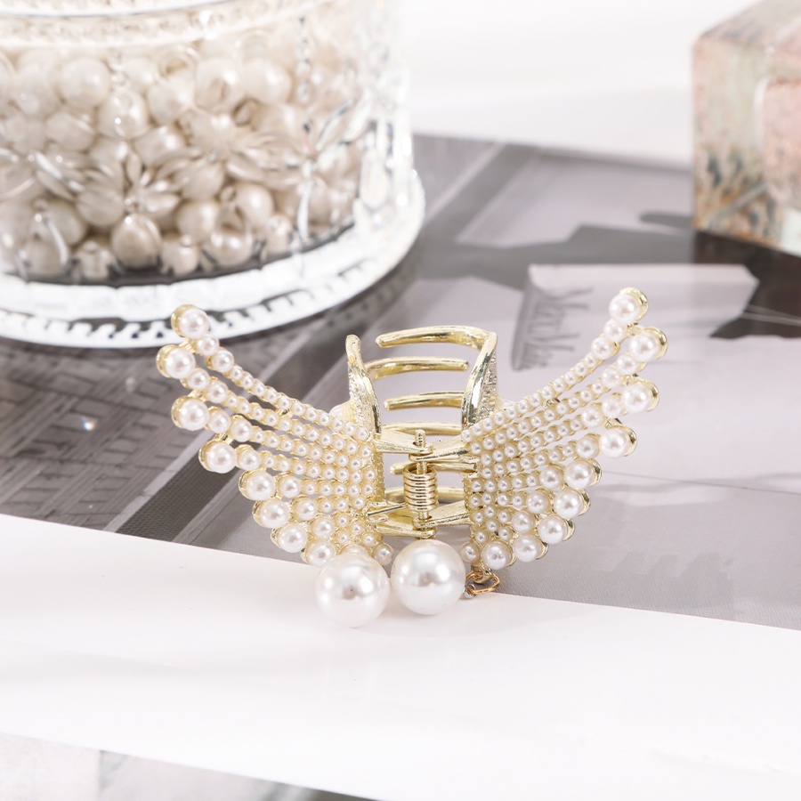 Kẹp Tóc Hình Bướm Đính Ngọc Trai Thời Trang Cho Nữ