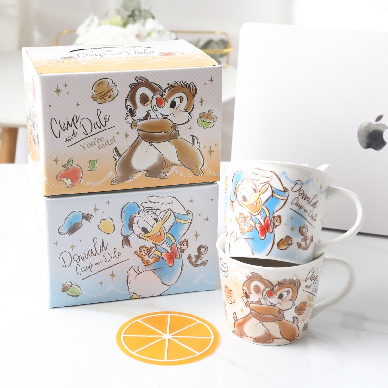 MÃ 3S-41 CỐC SỨ-LY SỨ HOẠT vịt donald,chuột mickey,chip and dale KUTE PHO MAI QUE