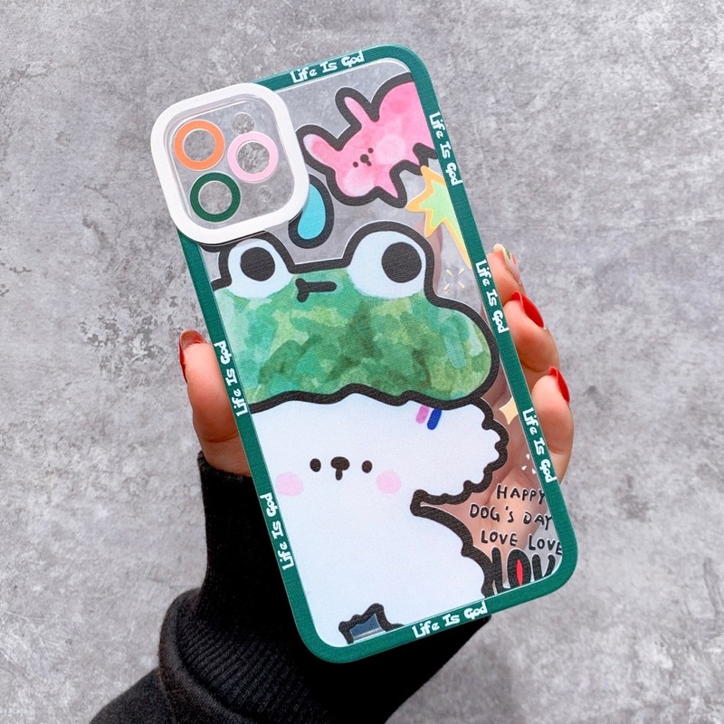 Ốp Lưng Silicon Chống Sốc Viền Nổi Life is God