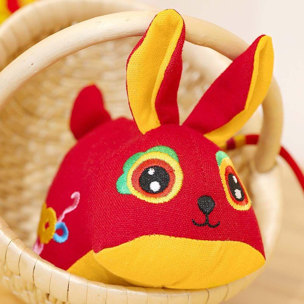 Thỏ Nhồi Bông Cotton Phong Cách Trung Hoa Mừng Năm Mới