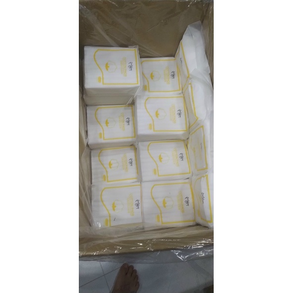 Bông tẩy trang 3 lớp 222 miếng Natural Cotton Pad - Siêu dày, siêu mềm mịn-CHÍNH HÃNG