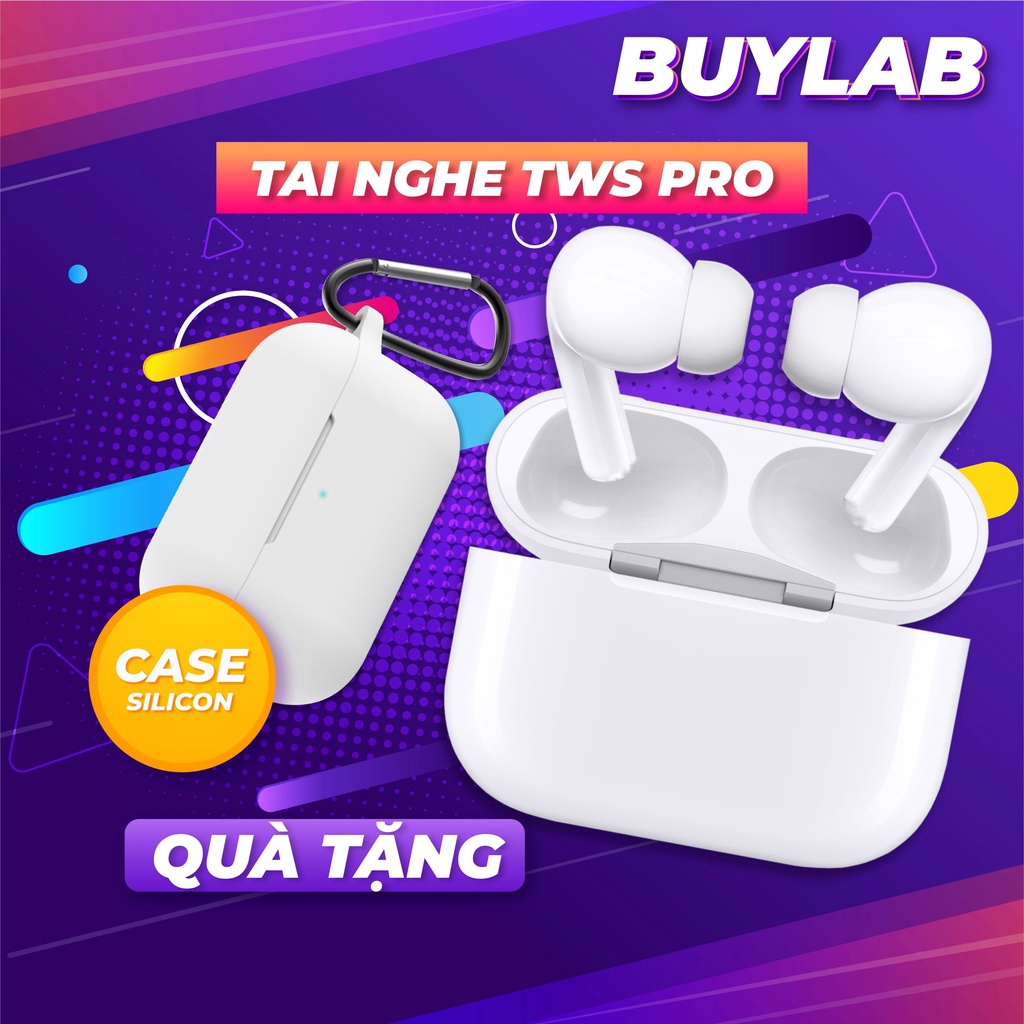 Tai Nghe Bluetooth Không Dây PRO, Tai Nghe Không Dây Bản Cao Cấp Nhất, Có Mic, Nghe Gọi Cực Đỉnh, Đổi Tên - Định Vị