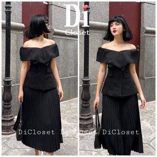 Áo trễ vai đắp chéo - hình thật shop chụp
