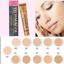 Kem nền, kem che khuyết điểm, che hình xăm dermacol lâu trôi 207 - 208 - 210