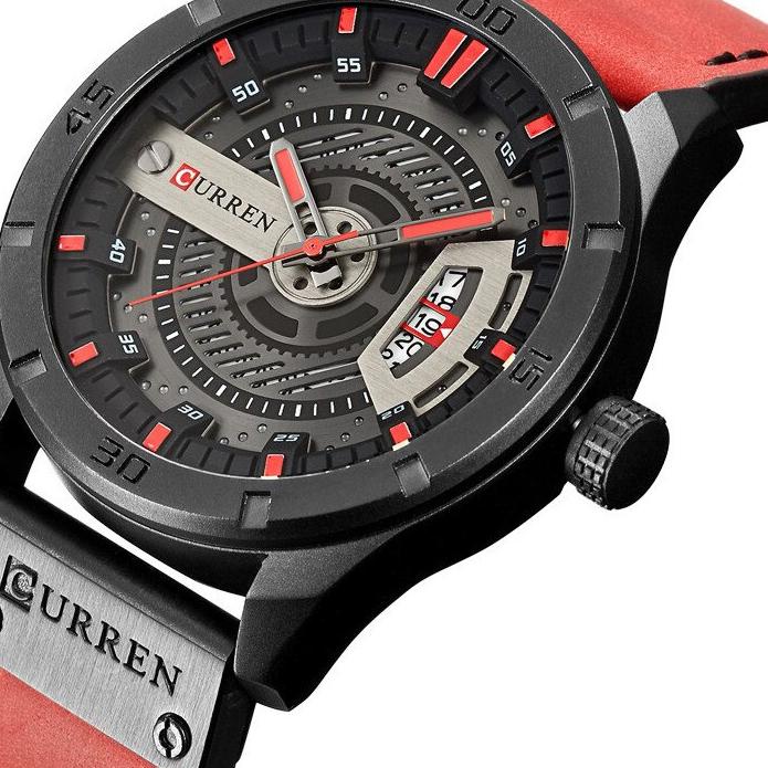 Giảm giá?Giảm Giá✔️Đồng Hồ Quartz Chạy Kim Curren 8301 Với Dây Đeo Da|Kd3
