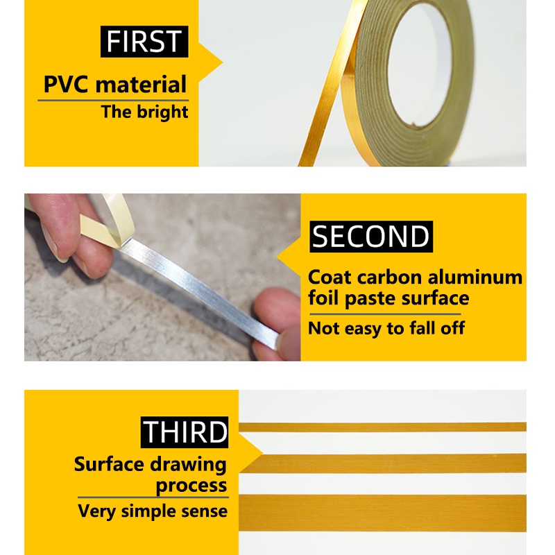 Cuộn Dây Dán Viền Gạch Tự Dính Chống Thấm Nước 20m Trang Trí Phòng Ngủ diy