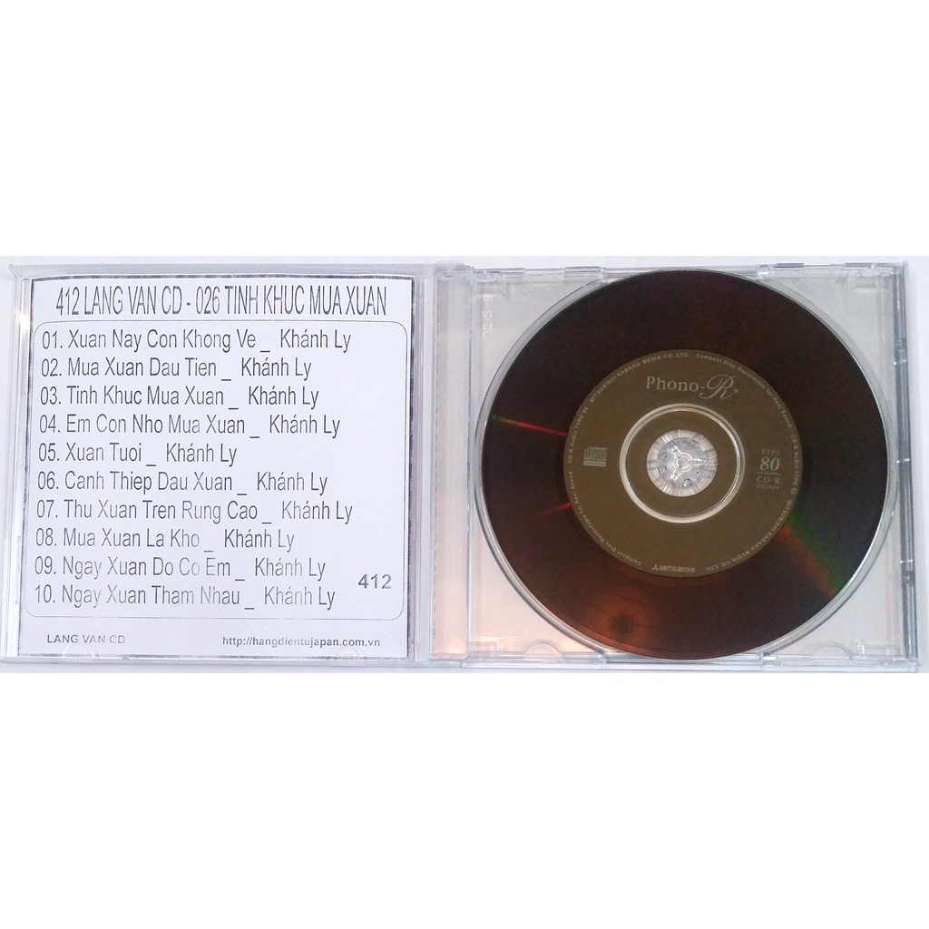 Combo4 gồm 4 Cd nhạc Xuân ( 297-412)