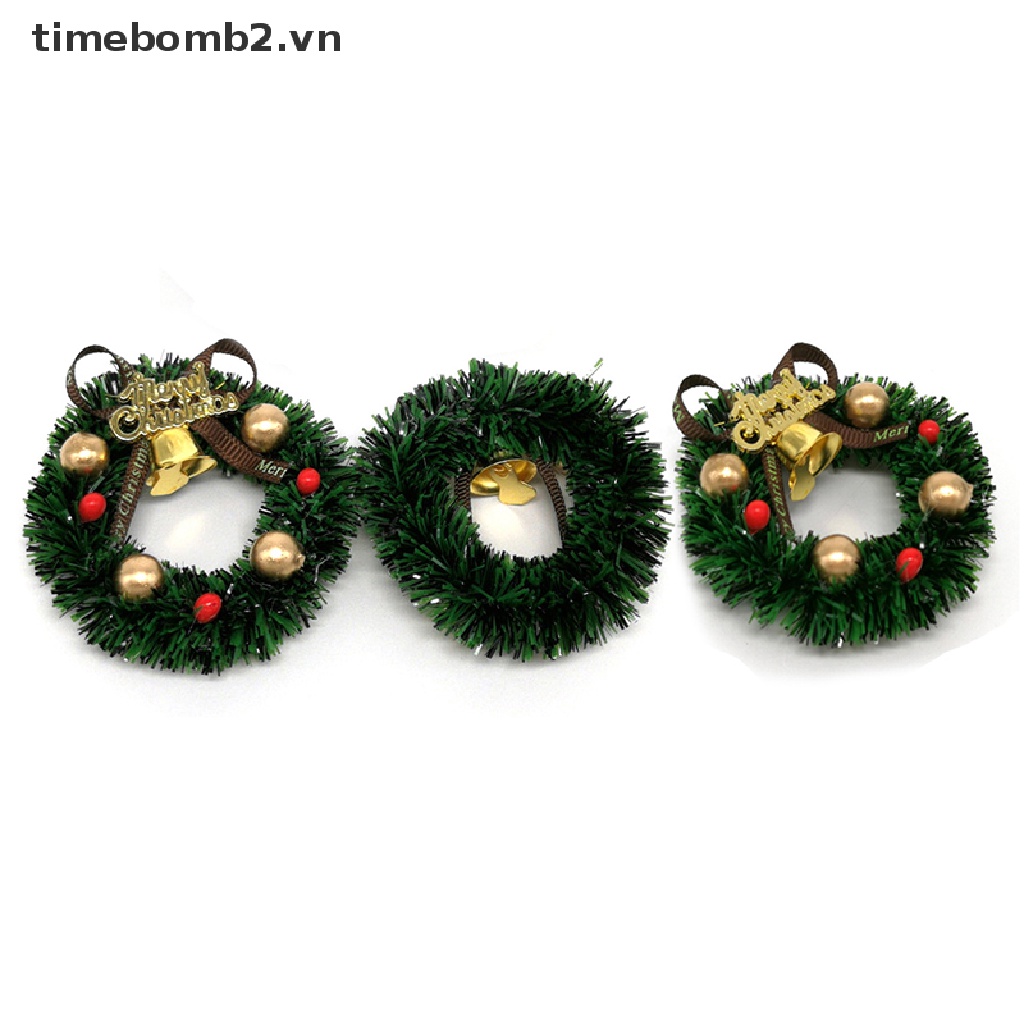 1 Mô Hình Cây Thông Giáng Sinh &amp; Năm Mới 2023 Kích Thước 6CM Trang Trí Nhà Búp Bê