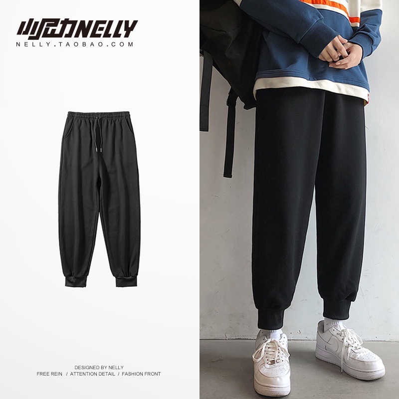 Quần Legging Thể Thao Dáng Rộng Phong Cách Hàn Quốc Thời Trang Xuân Thu Cho Nam