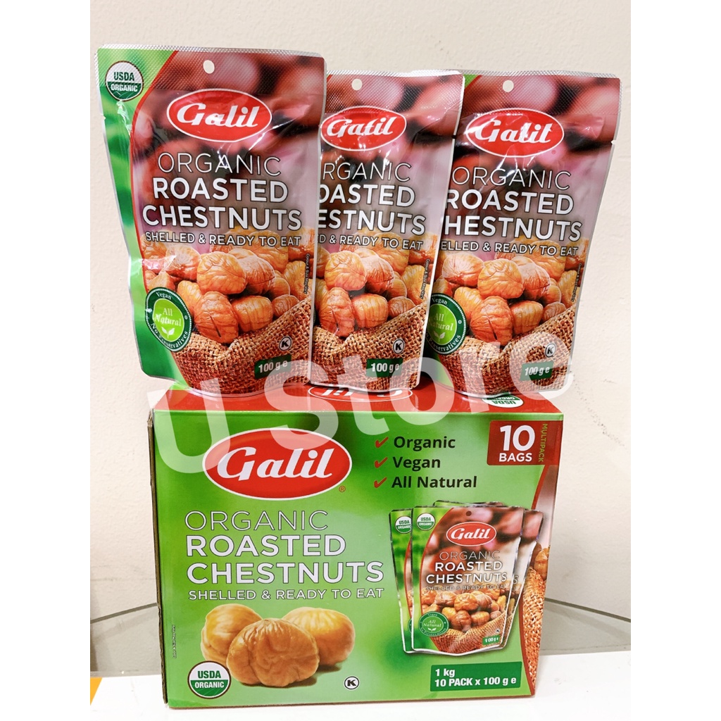 Hạt Dẻ Rang Hữu Cơ Galil Organic Roasted Chestnuts