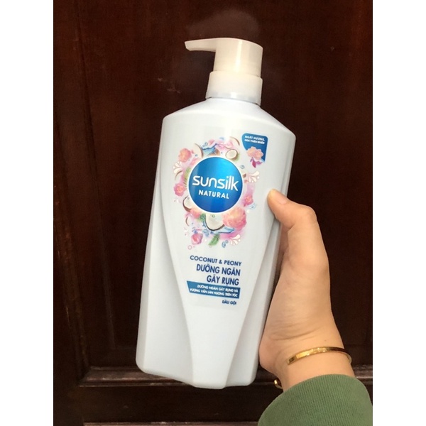 Dầu gội SUNSILK | Dầu gội SUNSILK Dưỡng Chất Thiên Nhiên Nước Dừa Và Hoa Mẫu Đơn 650g