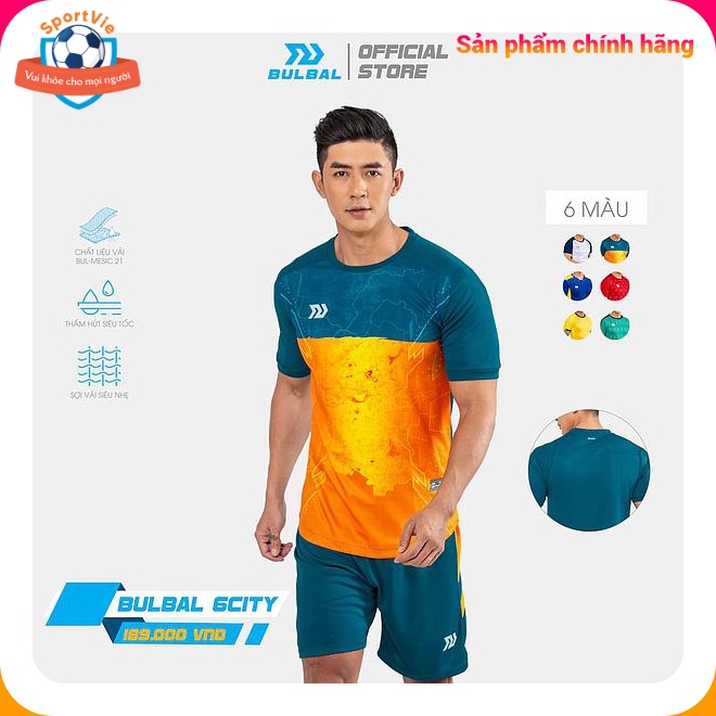 Bộ quần áo BULBAL 6 CITY A607, quần áo bóng đá, quần áo thể thao chính hãng cao cấp bền đẹp giá sỉ (6 màu)