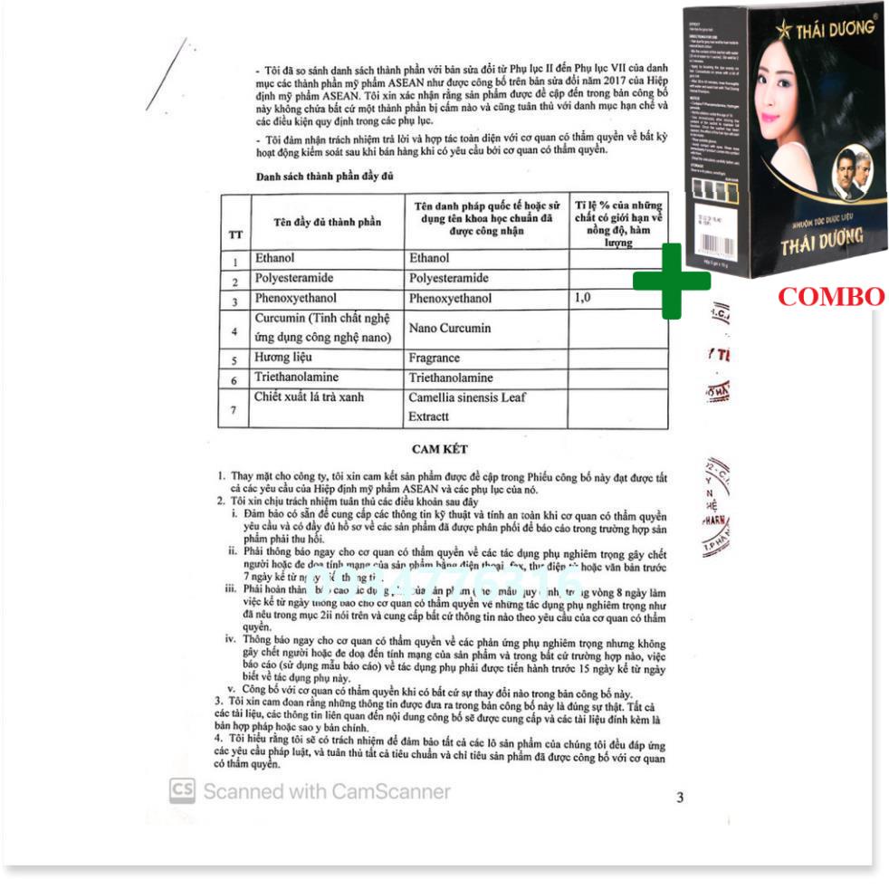 Combo Gội Là Đen Thái Dương+ ✅ Nacurgo màng sinh học băng vết thương, tránh nhiễm trùng