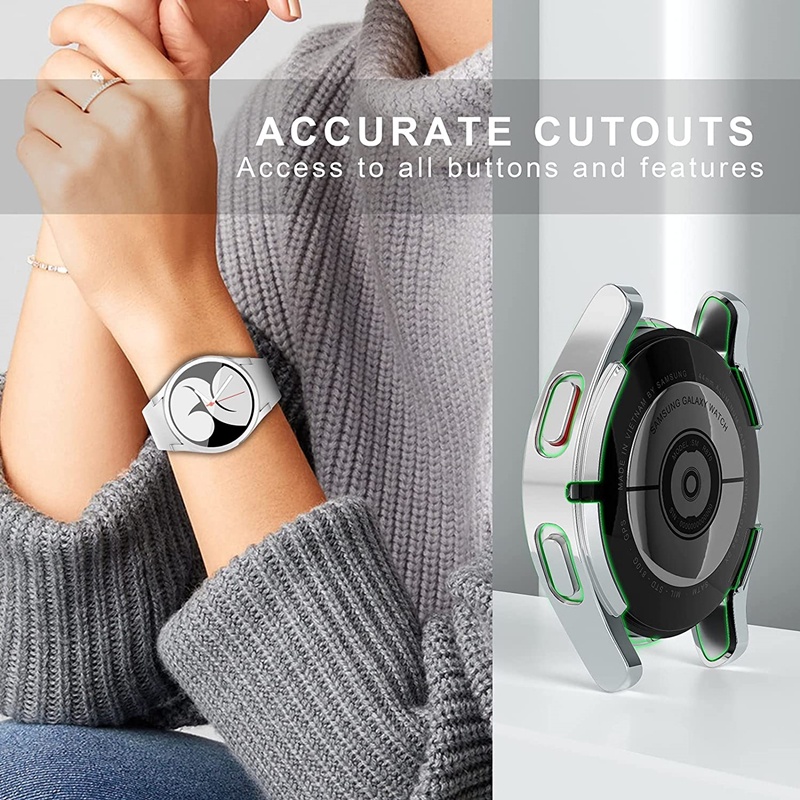 Ốp Dây Đeo Đồng Hồ Bằng Thép Không Gỉ Dạng Lưới Dành Cho Samsung Galaxy Watch 4 5 44mm 40mm 4 Classic 42mm 46mm