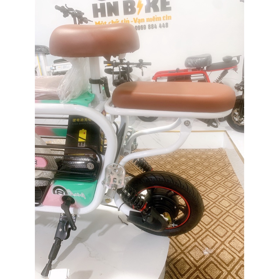 Ghế sau xe đạp điện Lihaze, ghế 3 xe điện Hotggirl, lắp zin với xe k cần khoan đục,loại không có tựa lưng