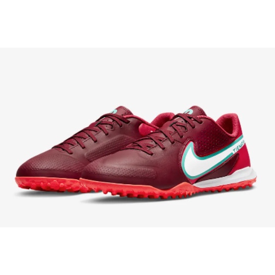 Giày đá bóng,Bóng Đá Sân Cỏ Nhân Tạo,Giày Đá Bóng Nam THƯƠNG HIỆU Nike Tiempo Legend 9 Academy TF đỏ mận
