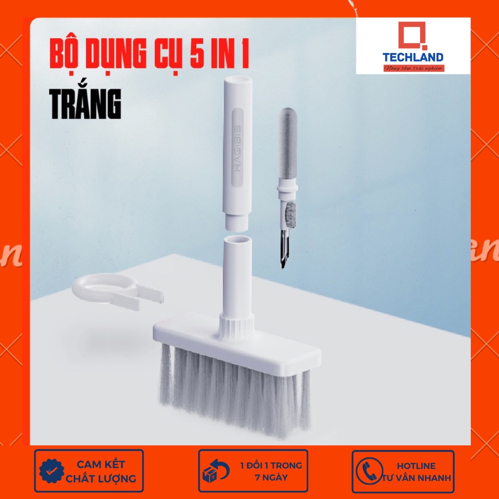 Bộ Dụng cụ Vệ Sinh Bàn phím, Tai nghe Airpods 2 Pro, Laptop 5 in1,Đa Năng chất lượng cao, có Dụng cụ nhổ Keycap