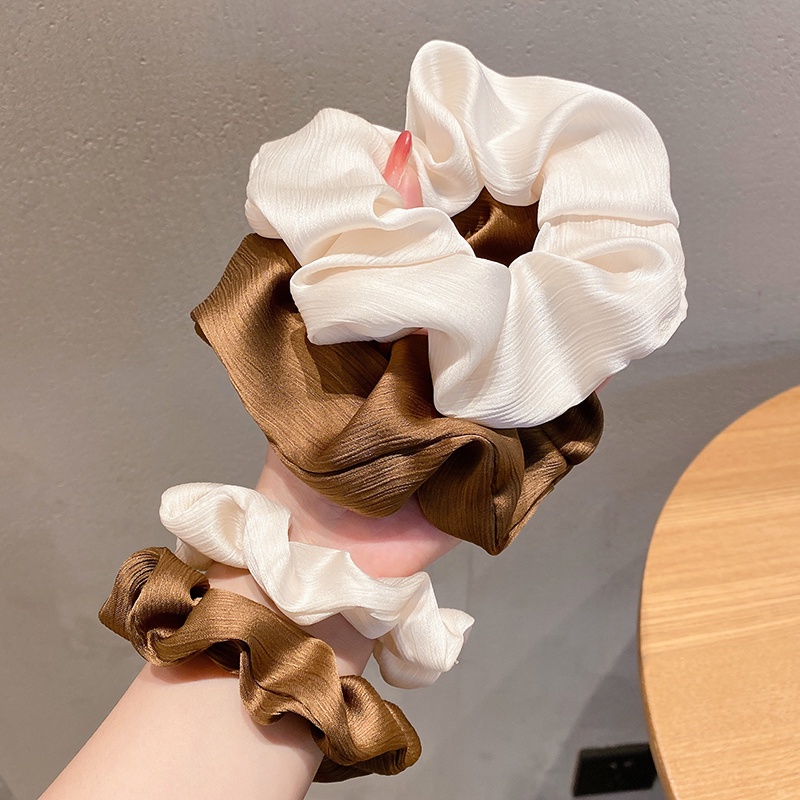 Dây Cột Tóc Cỡ Lớn Thiết Kế Đơn Giản Thời Trang Hàn Quốc Cho Nữ