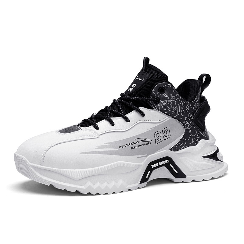 Giày Thể Thao Đế Dày Tăng Chiều Cao Bằng Da Không Thấm Nước Cho Nam Và Nữ