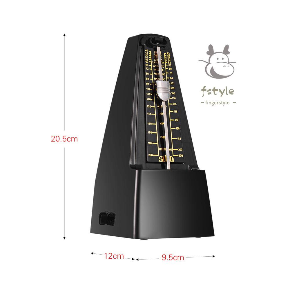 Máy Đếm Nhịp Cơ Tiêu Chuẩn Chất Liệu ABS Thông Dụng Cho Guitar Violin Piano Bass M NEW 1020