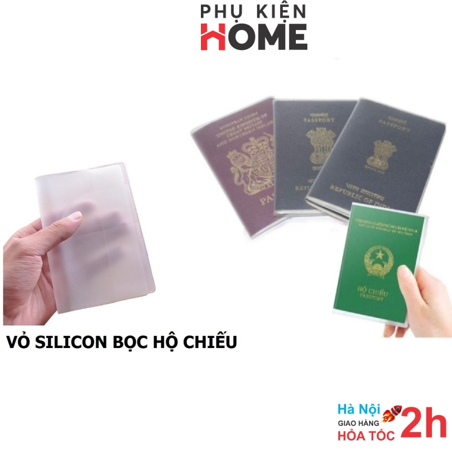 Bao Passport, Vỏ Bọc Hộ Chiếu, Ví Đựng Hộ Chiếu PVC Dẻo Trong Suốt, Thiết Kế Đơn Giản, Dễ Sử Dụng. Phụ kiện home 5310