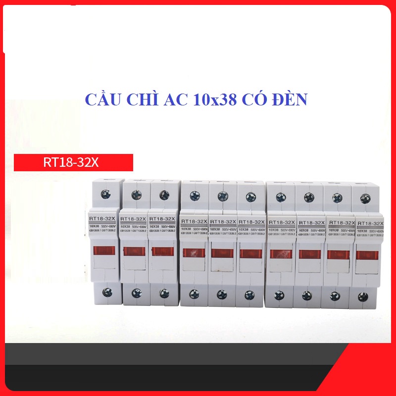 Cầu Chì Công Nghiệp RT18-32X có đèn báo - Cầu chì AC