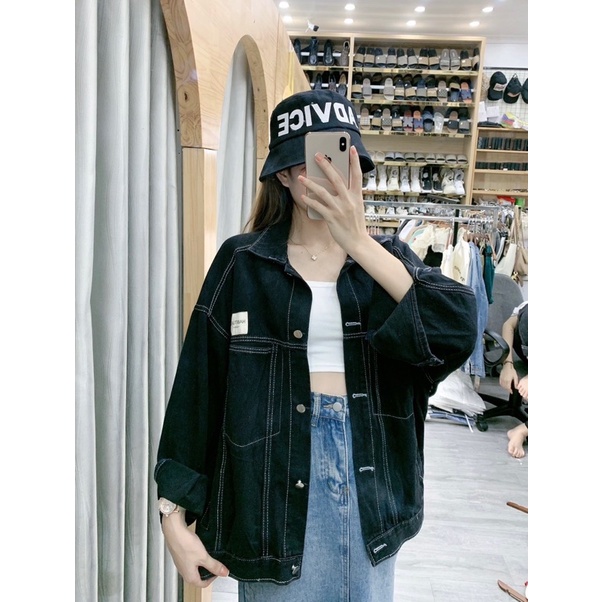 Áo Jean Logo Trắng