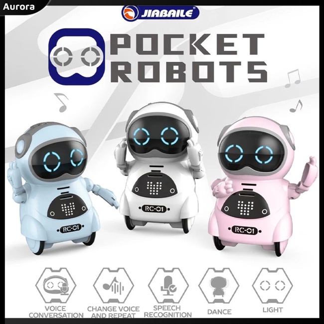 Robot Đồ Chơi Thông Minh Mini Phát Nhạc Và Giọng Nói Đa Năng Cho Trẻ Em