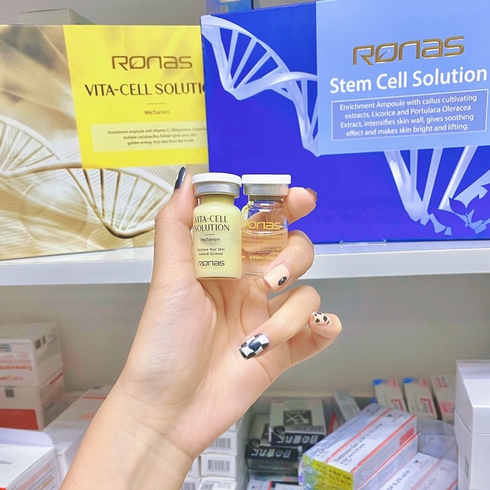 Tế Bào Gốc Ronas Phục Hồi Dưỡng Da Sau Xâm Lấn Hàn Quốc - Hộp 10 Lọ